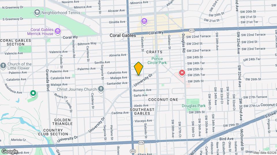 315 Santander Ave Map and Location Details