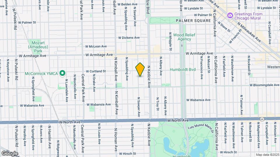1833 N Sawyer Ave Map and Location Details