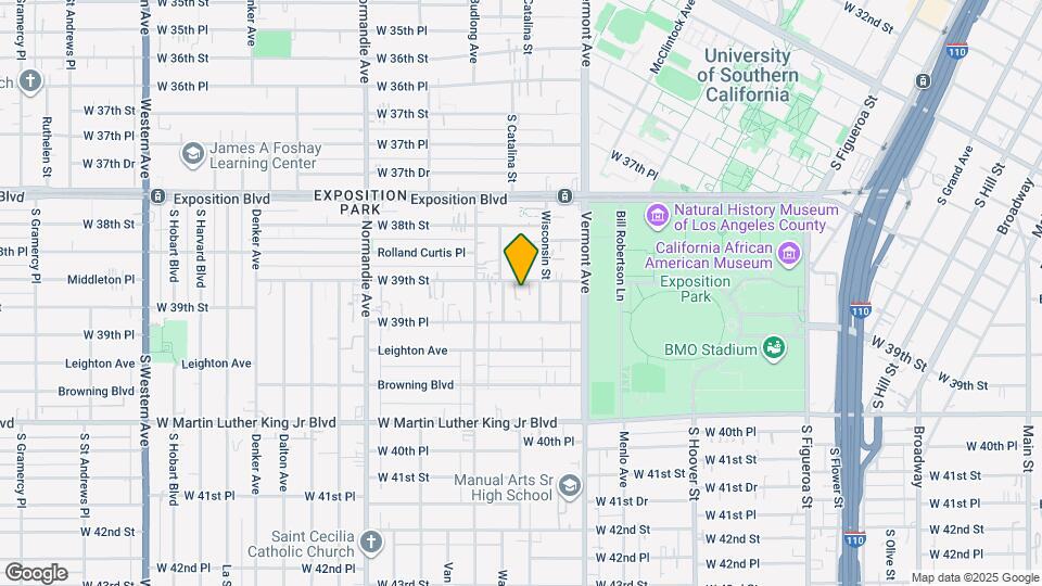 1088 W 39th St Map and Location Details