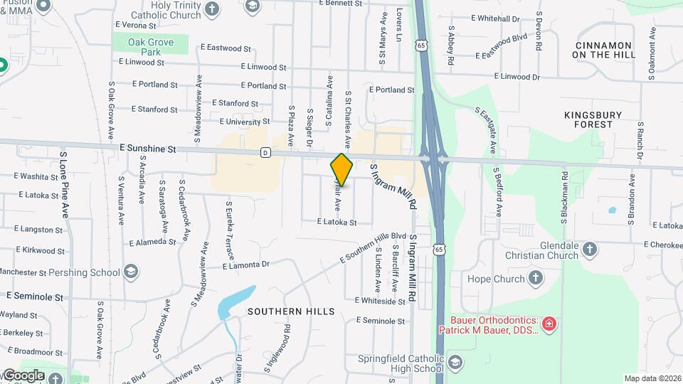 1920 S Mayfair Ave Map and Location Details