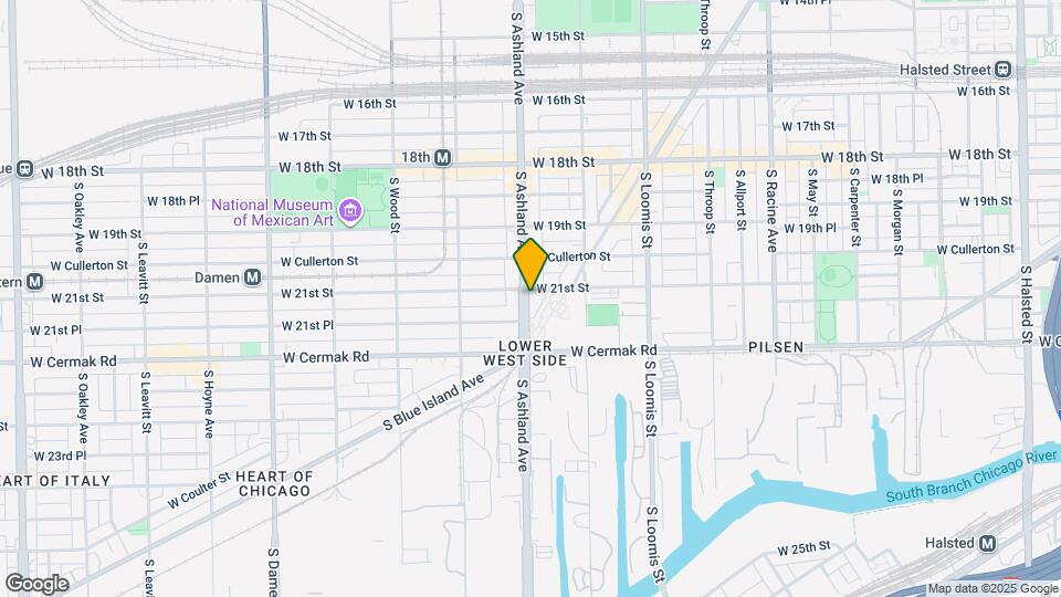 2109 S Ashland Ave Map and Location Details