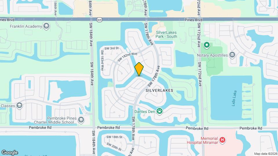 17977 SW 8th St Map and Location Details