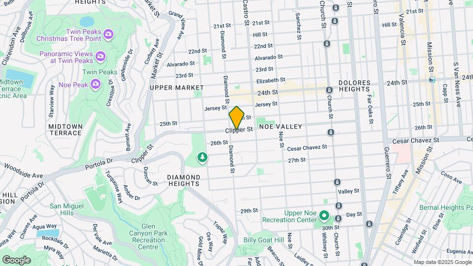 475 Clipper St Map and Location Details