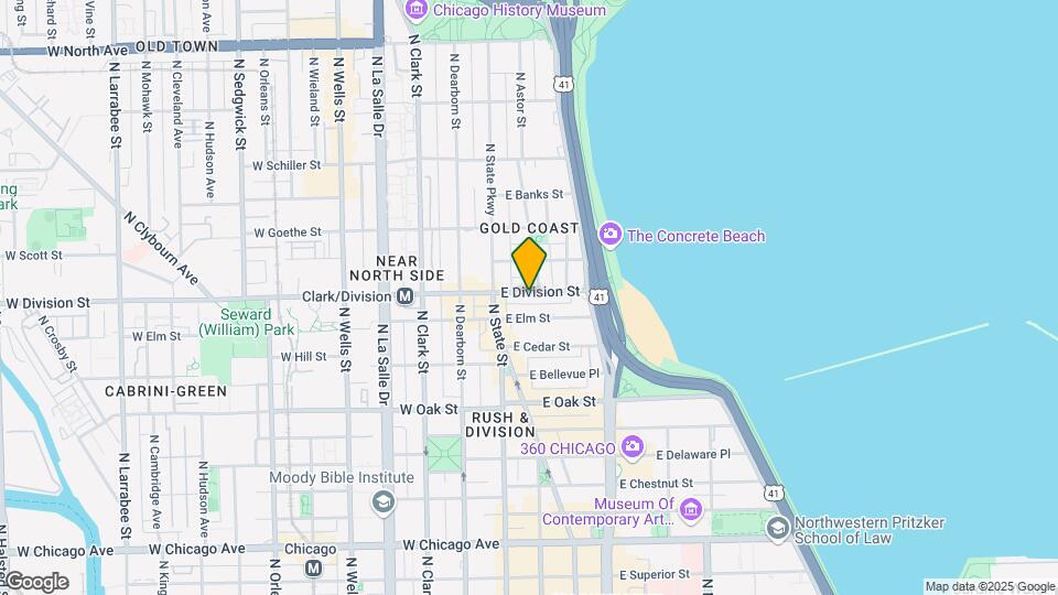 35 E Division St Mapa y Detalles de la Ubicación