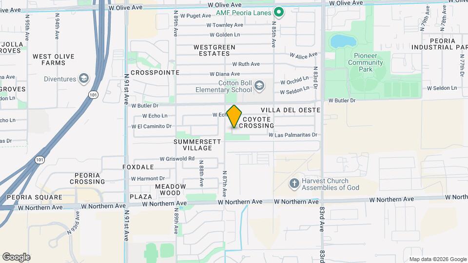 8630 W Las Palmaritas Dr Mapa y Detalles de la Ubicación