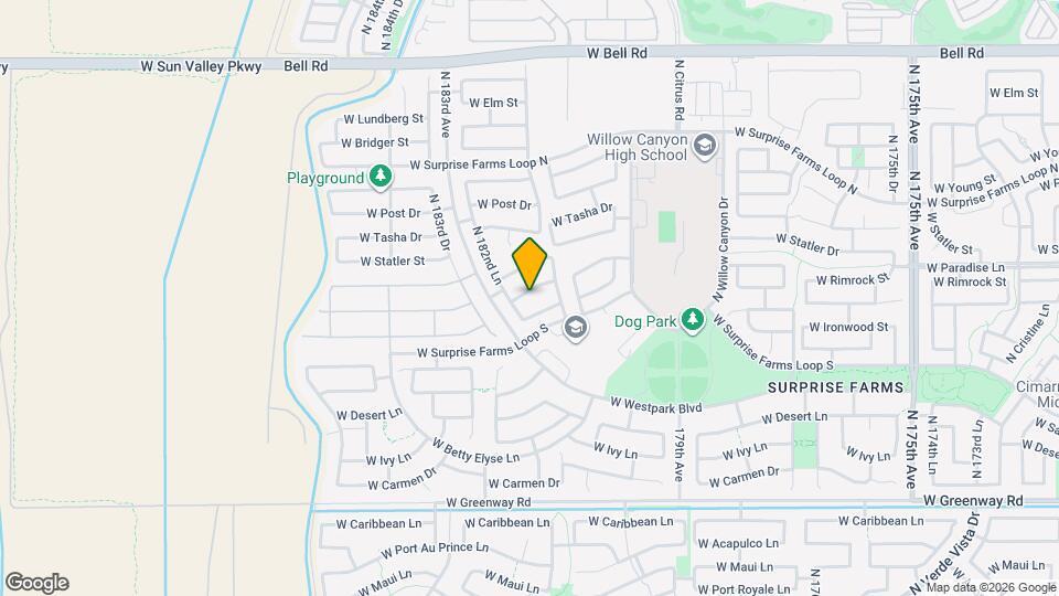 18185 W Rimrock St Map and Location Details