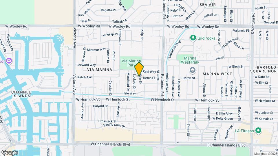 1701 Kelp St Map and Location Details