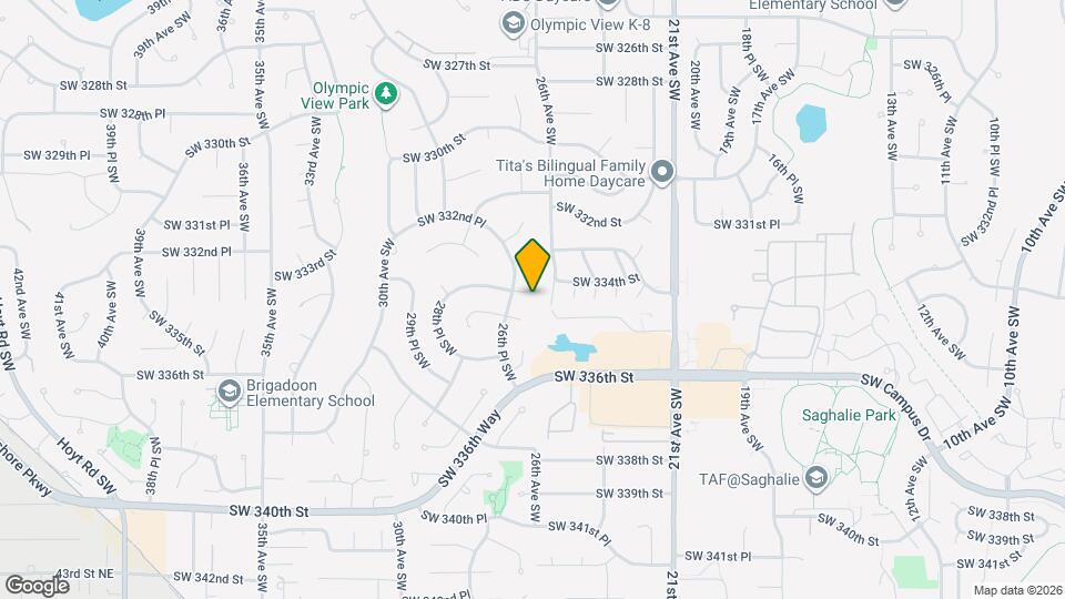 2611 SW 333rd Pl Map and Location Details