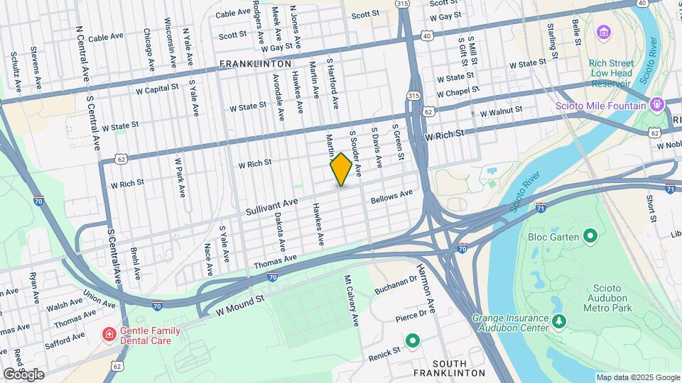 879 Sullivant Ave Mapa y Detalles de la Ubicación