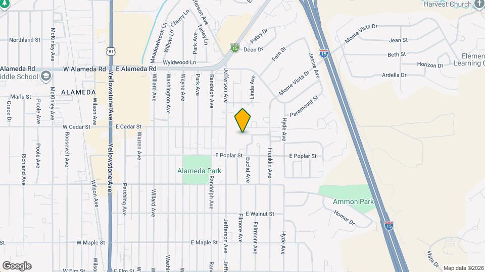 1011 E Cedar St Map and Location Details