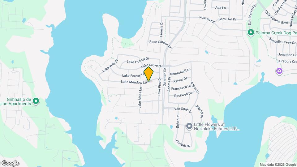1020 Lake Meadow Ln Map and Location Details