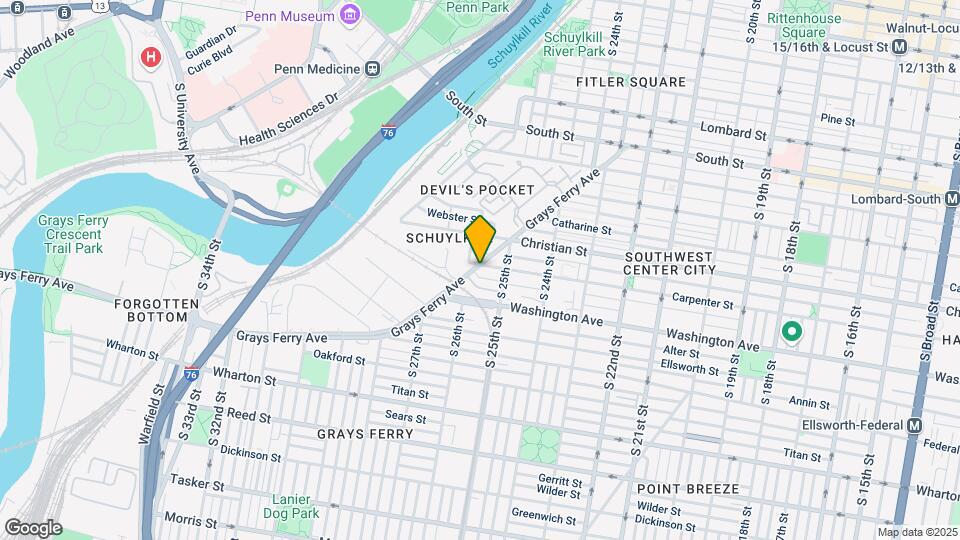 2541 Grays Ferry Ave, Unit 2 Map and Location Details