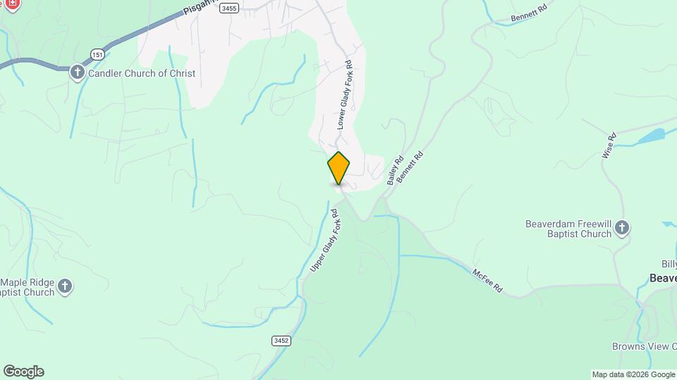 210 Lower Glady Fork Rd Mapa y Detalles de la Ubicación