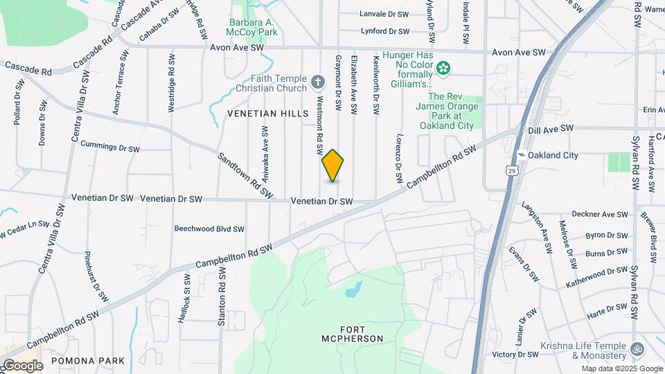 1427 Graymont Dr SW Map and Location Details