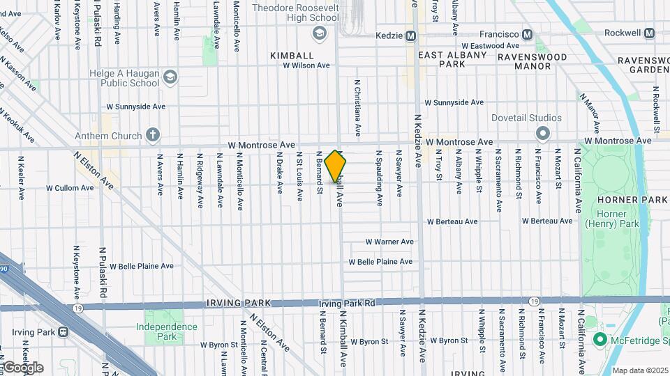 4254 N Kimball Ave, Unit 2nd floor Map and Location Details
