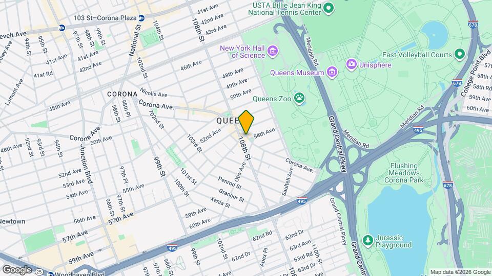 109-04 Corona Ave. Map and Location Details