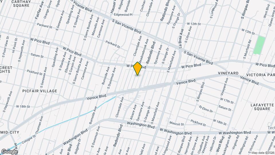 1444 Meadowbrook Ave Map and Location Details