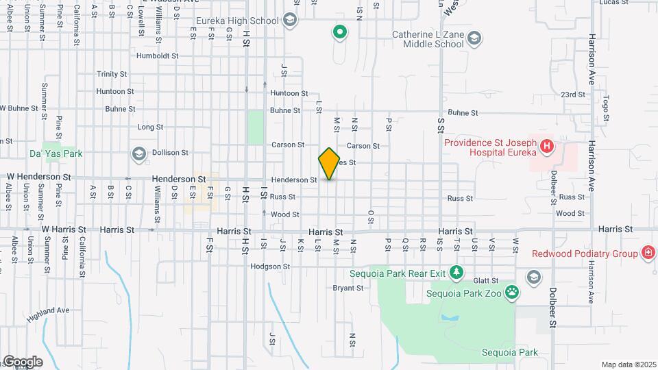 1132 Henderson St Map and Location Details