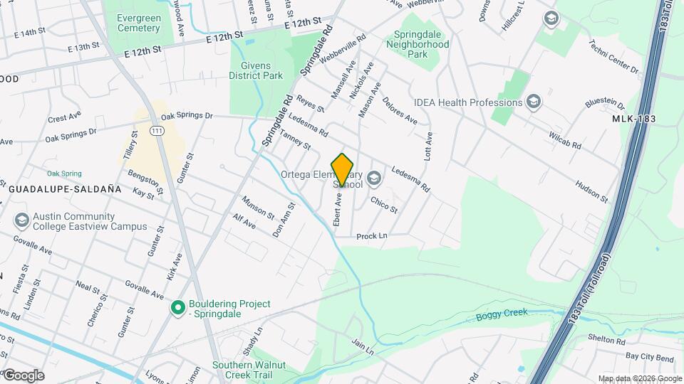 1131 Ebert Ave Map and Location Details