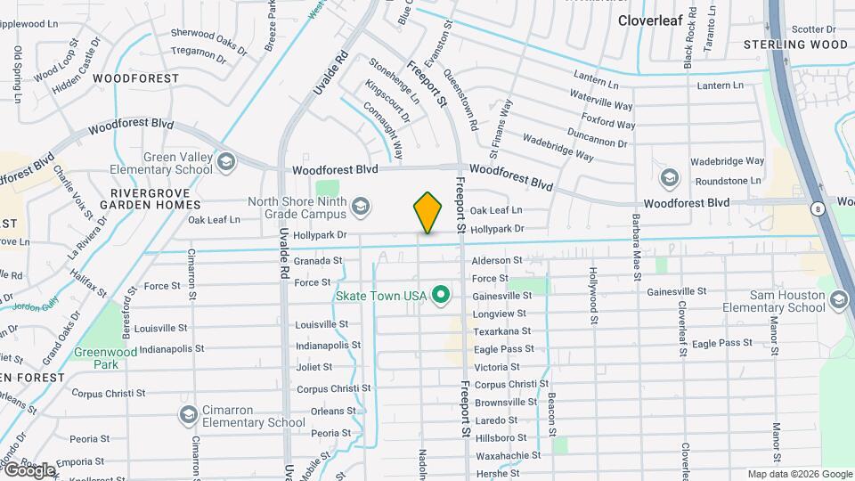 13806 Hollypark Dr Mapa y Detalles de la Ubicación