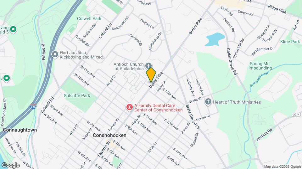 1316 Butler Pike Map and Location Details