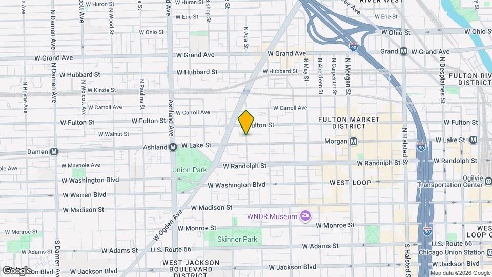 200 N Ada St Map and Location Details