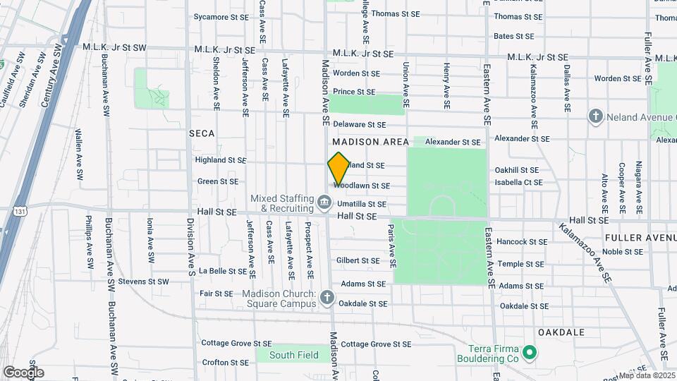 414 Woodlawn St SE Mapa y Detalles de la Ubicación