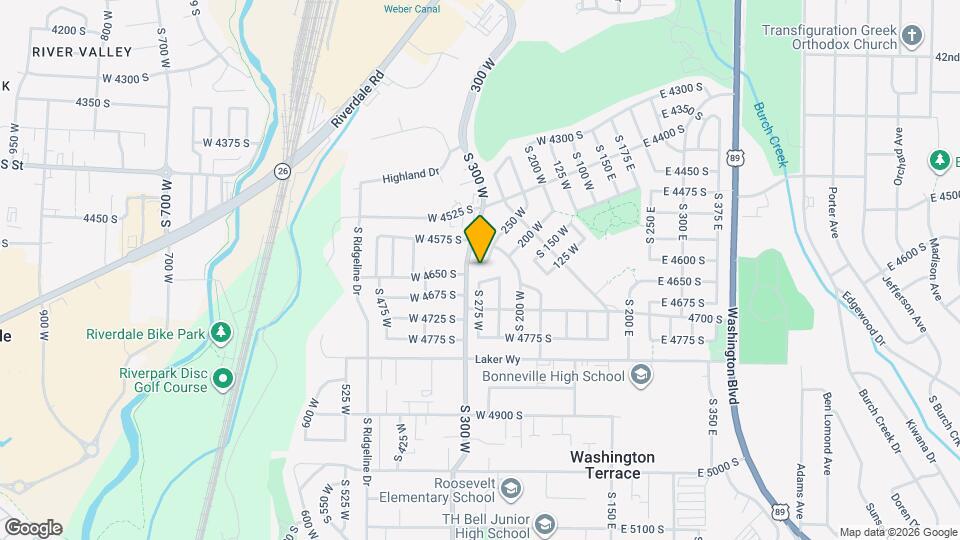 275 W 4625 S Mapa y Detalles de la Ubicación