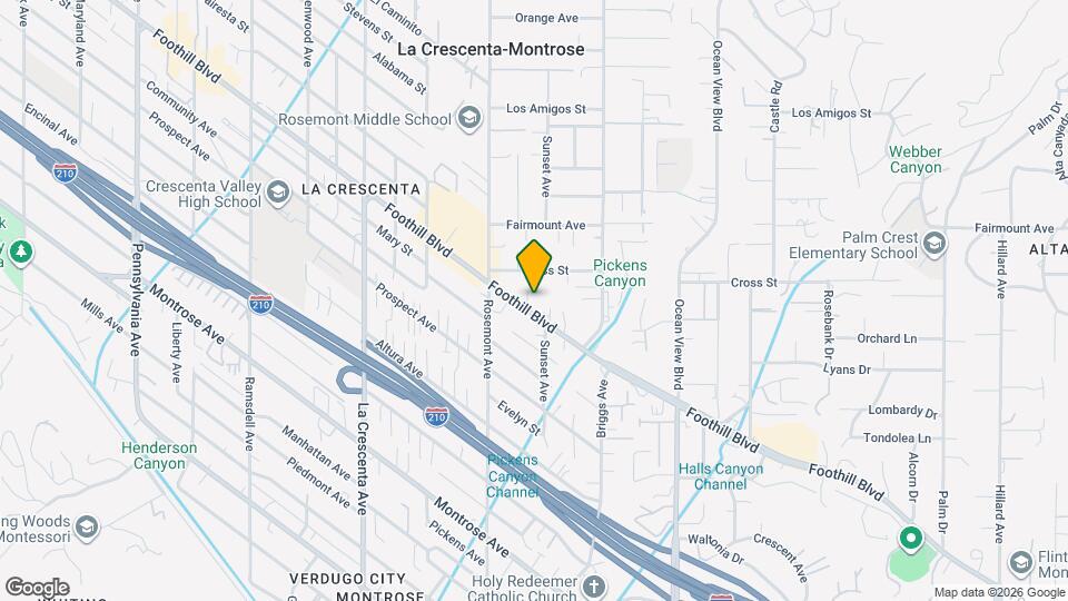 2515 1/2 Foothill Blvd, Unit 2515 1/2 Map and Location Details