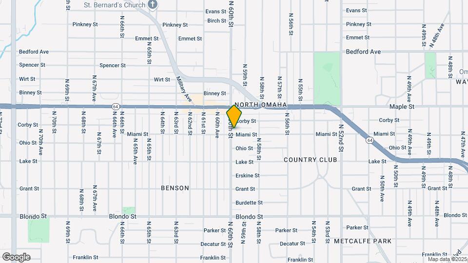 2707 N 60th St Map and Location Details