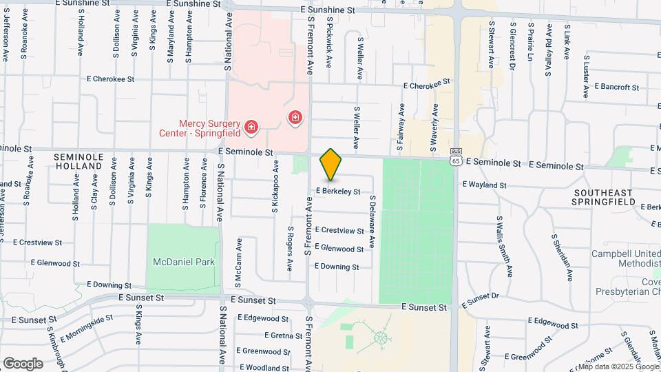 1435 E Berkeley St Map and Location Details