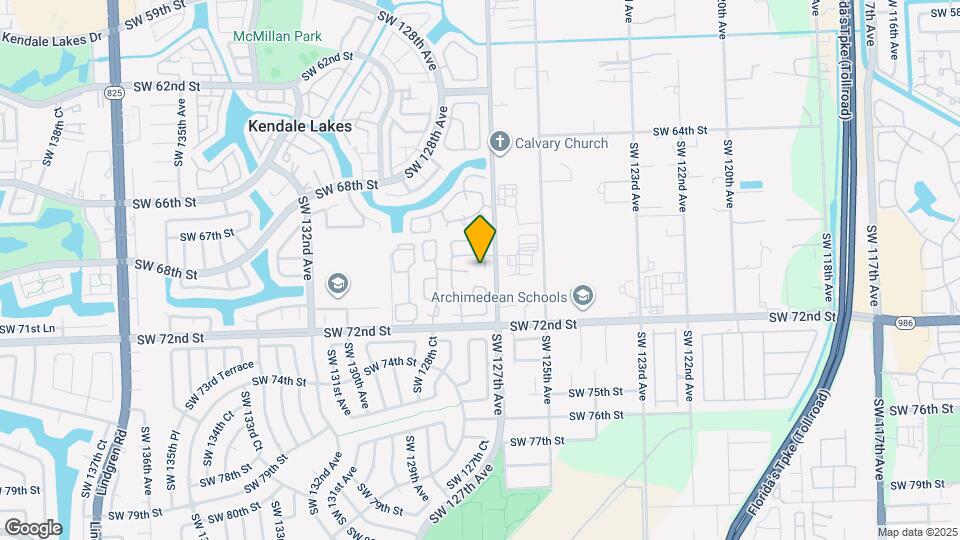 6916 SW 127th Ct Map and Location Details