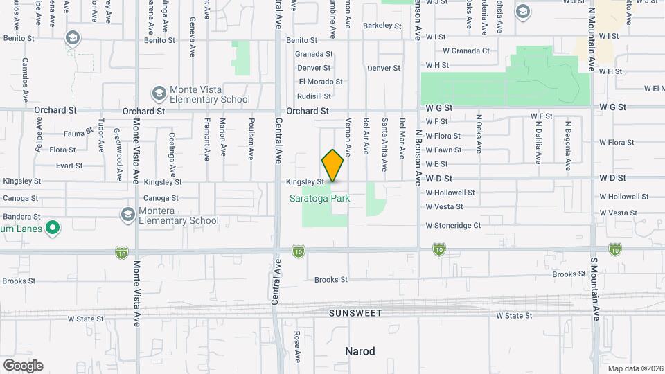 5461 Kingsley St Mapa y Detalles de la Ubicación