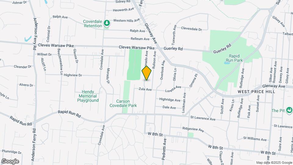 1116 Coronado Ave Mapa y Detalles de la Ubicación