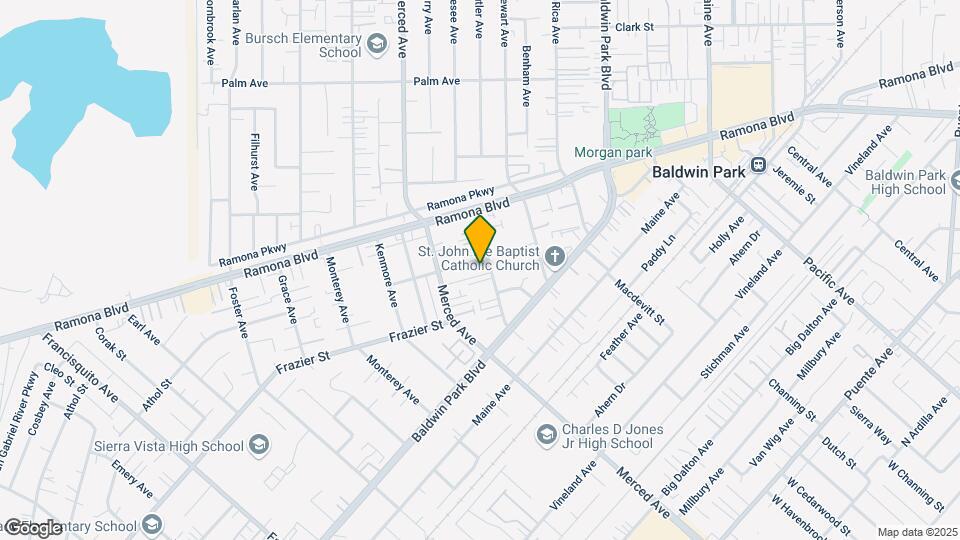 3833 Bresee Ave Mapa y Detalles de la Ubicación