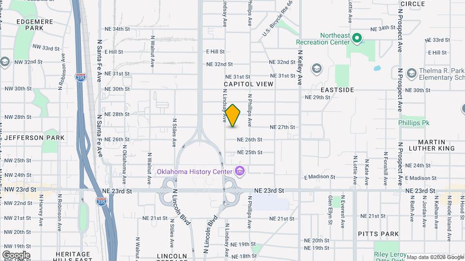 708 NE 27th St Map and Location Details