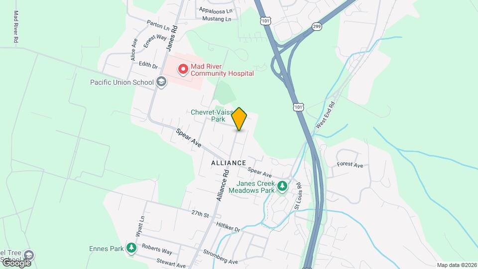 3424 Alliance Rd Map and Location Details