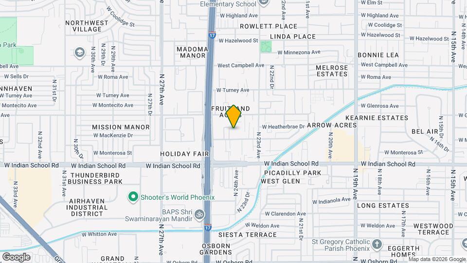 2402 W Devonshire Ave Map and Location Details