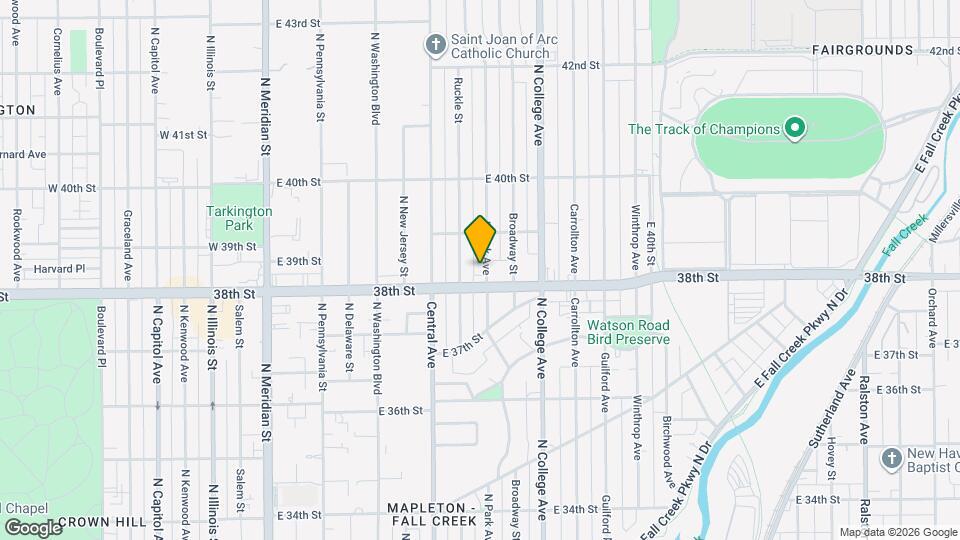 3822 N Park Ave Mapa y Detalles de la Ubicación