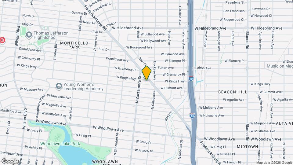 1614 W Kings Hwy Map and Location Details