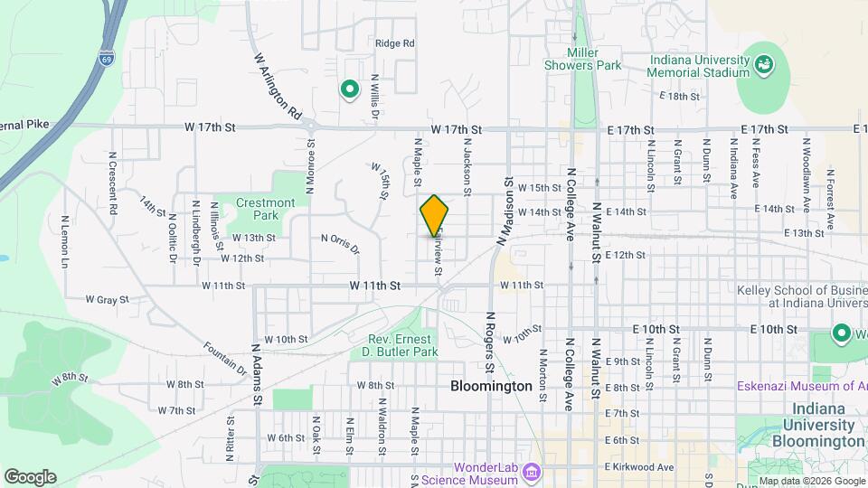 705 W 13th St Map and Location Details