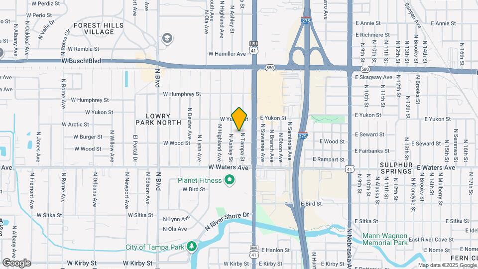 8510 N Tampa St Map and Location Details