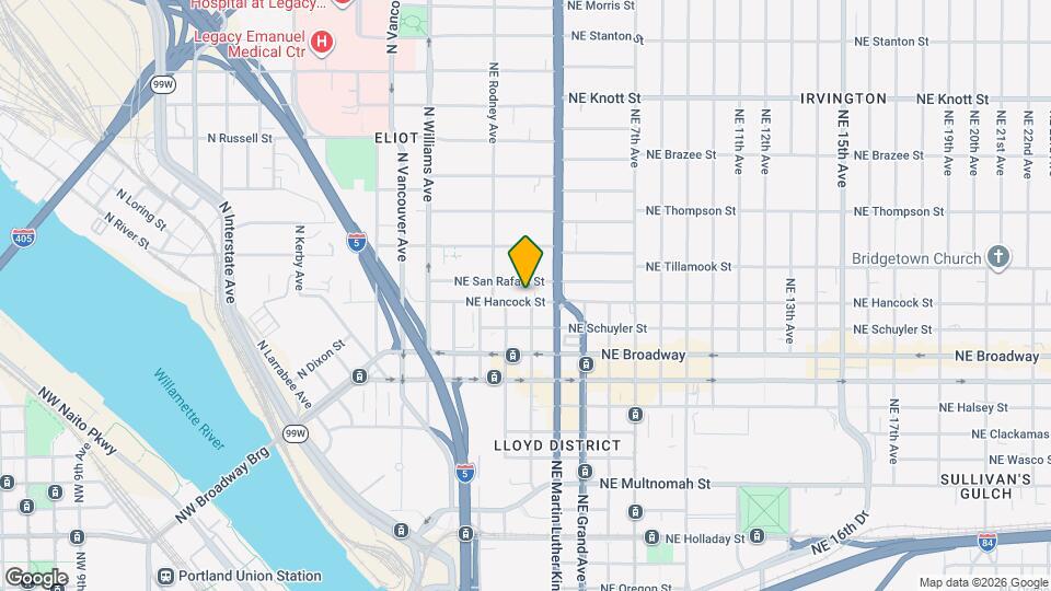 231 NE Hancock St, Unit A Map and Location Details