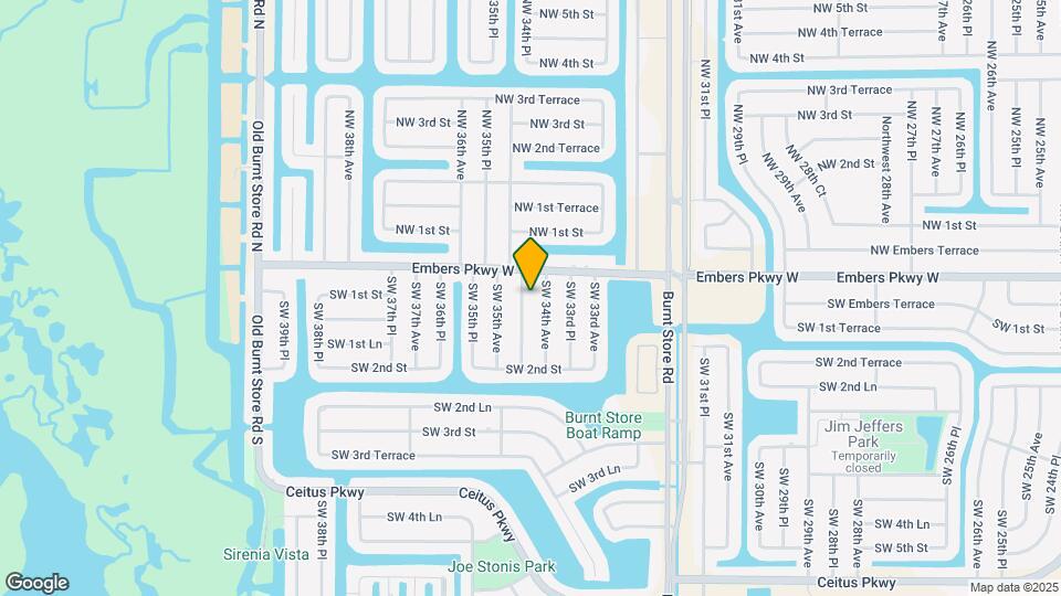 13 SW 34th Pl Mapa y Detalles de la Ubicación