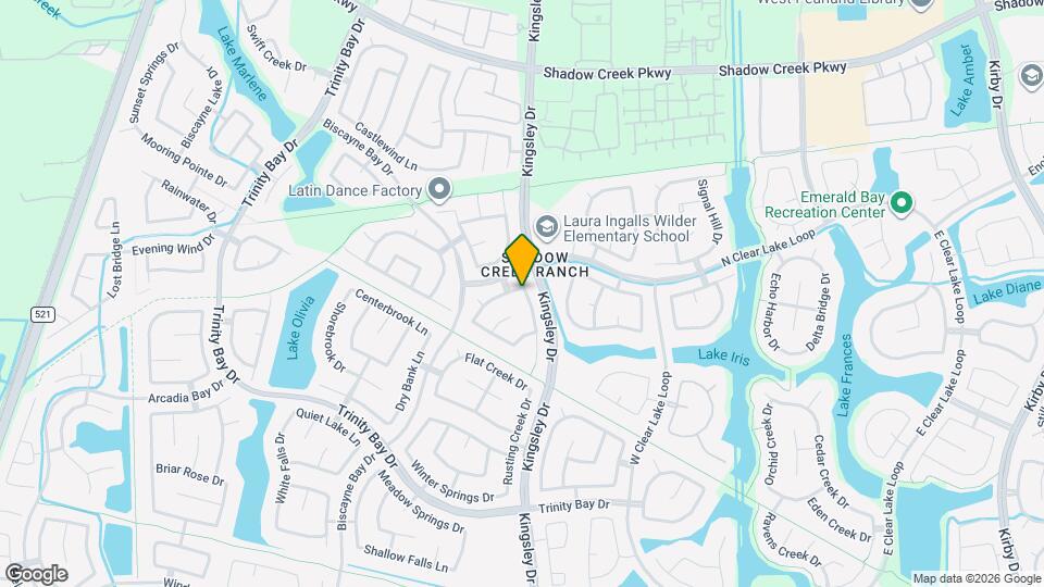 2301 Shadow Falls Ln Map and Location Details