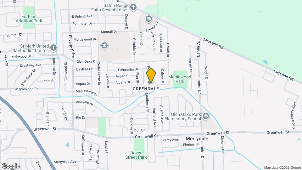 6132 Pontotoc St Mapa y Detalles de la Ubicación