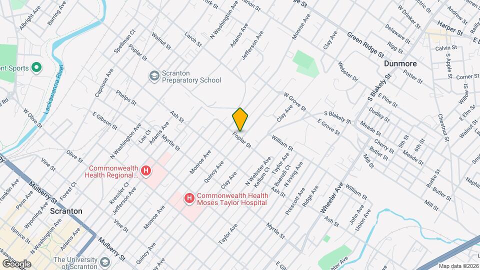 1101 Quincy Ave, Unit 2nd Floor Map and Location Details