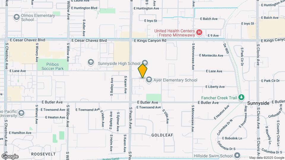 5236 E Lowe Ave Map and Location Details