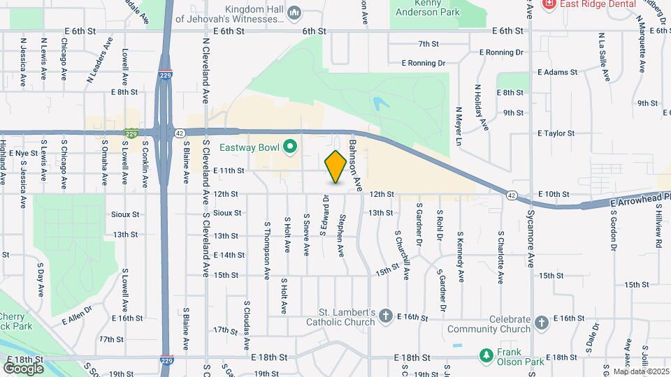 3408 E 12th St Map and Location Details