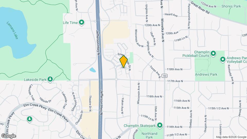 11753 Emery Village Dr N Map and Location Details